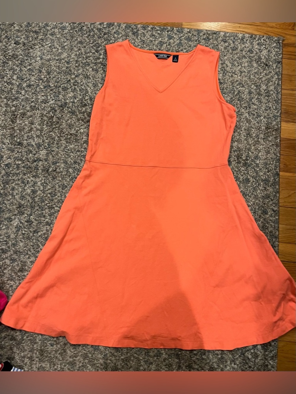 NWOT Lands End sleeveless midi dress